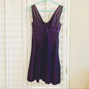 BCBGeneration Purple taffeta dress